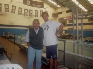 Obra en el estadio Am�rico Guti�rrez