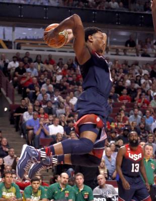 Estados Unidos venci� a Brasil en la vuelta de Derrick Rose