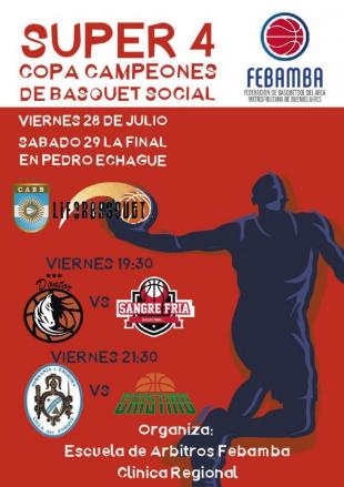 Se present� la"Copa de Campeones B�squet Social"