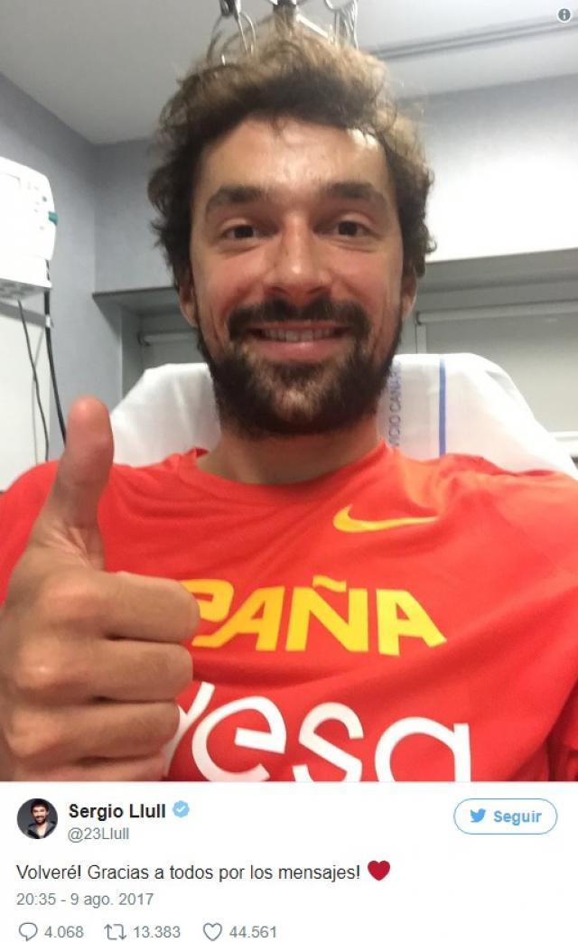 Grave lesi�n de Llull: m�nimo 6 meses afuera