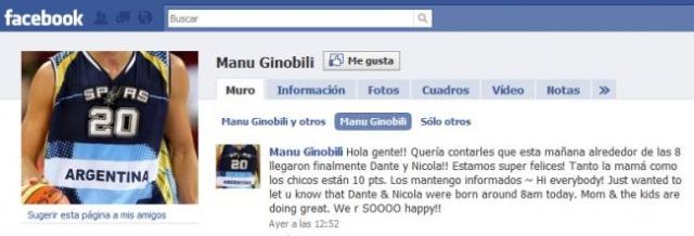 Gin�bili: ��Cambi� mi primer pa�al!�