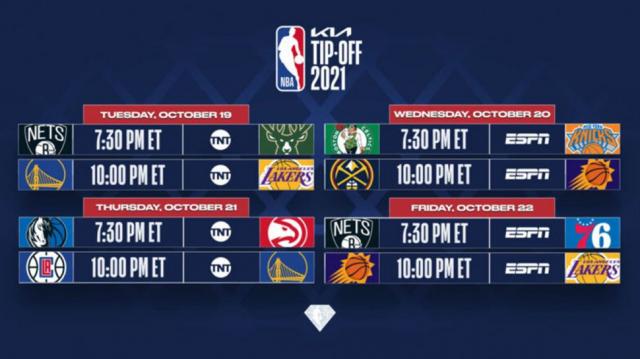 Se confirmaron d�as de juegos en la primera semana y en Navidad en la NBA