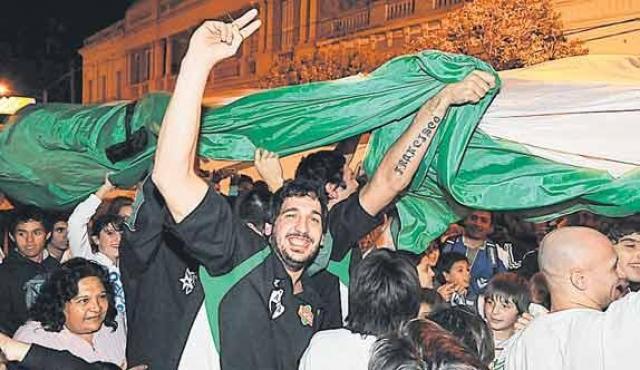 La llegada del campe�n