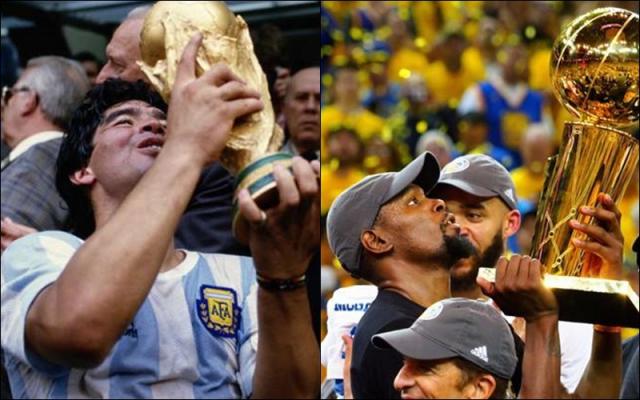 Diego Maradona: "Me conmovi� por lo que sufri� Kevin Durant"