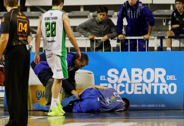 La lesi�n de Nicol�s Brussino