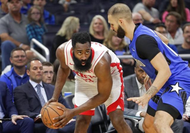 Rockets festej� de la mano del recital de James Harden