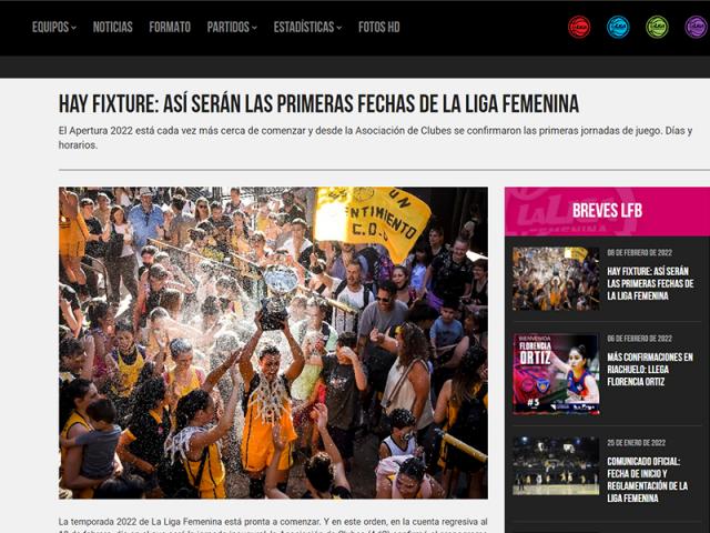 La Liga Femenina despej� las dudas: Inicia el Apertura y ya tiene fixture