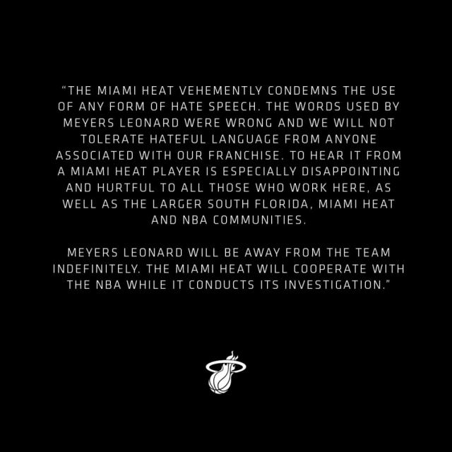 Meyers Leonard en el ojo de la tormenta