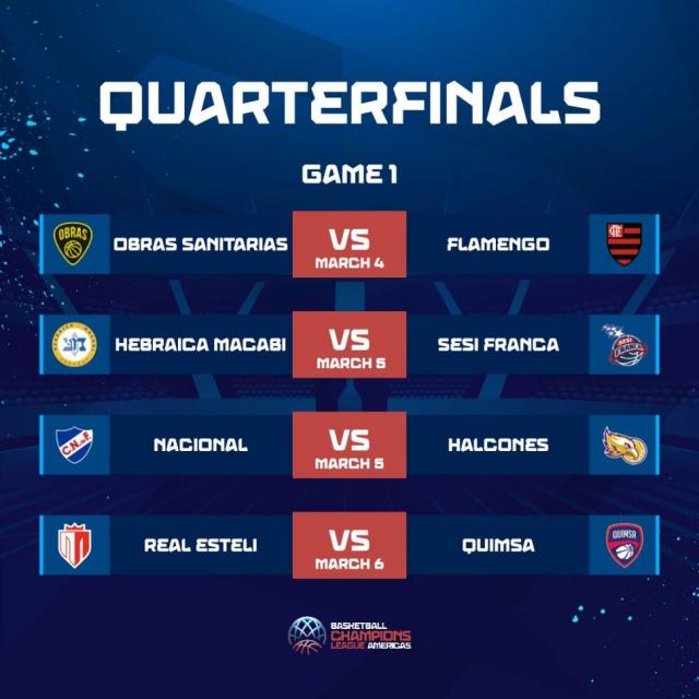 D�as confirmados para los cuartos