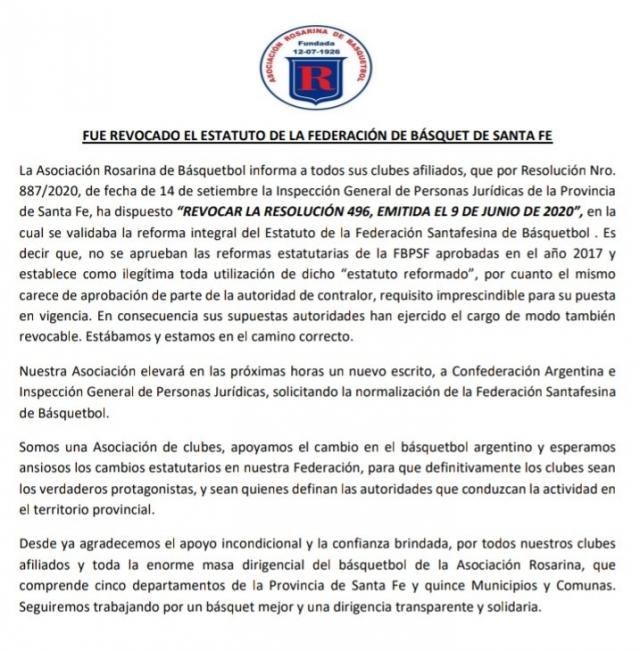 �Acefal�a en el b�squet santafesino?