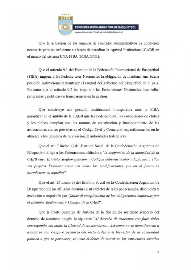 Se quebr� la relaci�n: CABB expuls� a la Federaci�n de Santa Fe